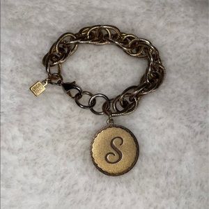 John Wind Sorority Gal Initial Bracelet - Letter S